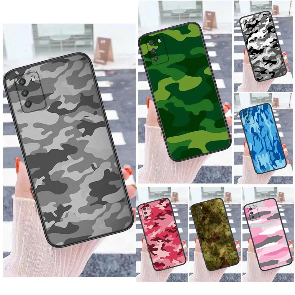 

Hot Sale For Samsung Galaxy A12 A13 A20 A20E A20S A21 A21S A22 A3 A30S A31 A32 A40 A40S A41 A42 5G Camo Camouflage Mobile Phone