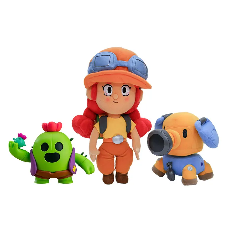 

Supercell Clash of Clans Brawl Stars Game Peripheral Figure Model Soft Jessie Battery Plush Doll Ragdoll Pillow Cushion Kid Toy