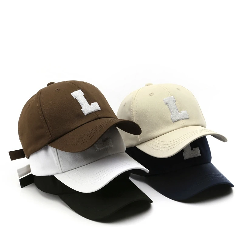 

Cotton Baseball Cap for Women and Men Fashion Letter L Hat Vintage Casual Hip Hop Snapback Hats Summer Visors Sun Cap Unisex
