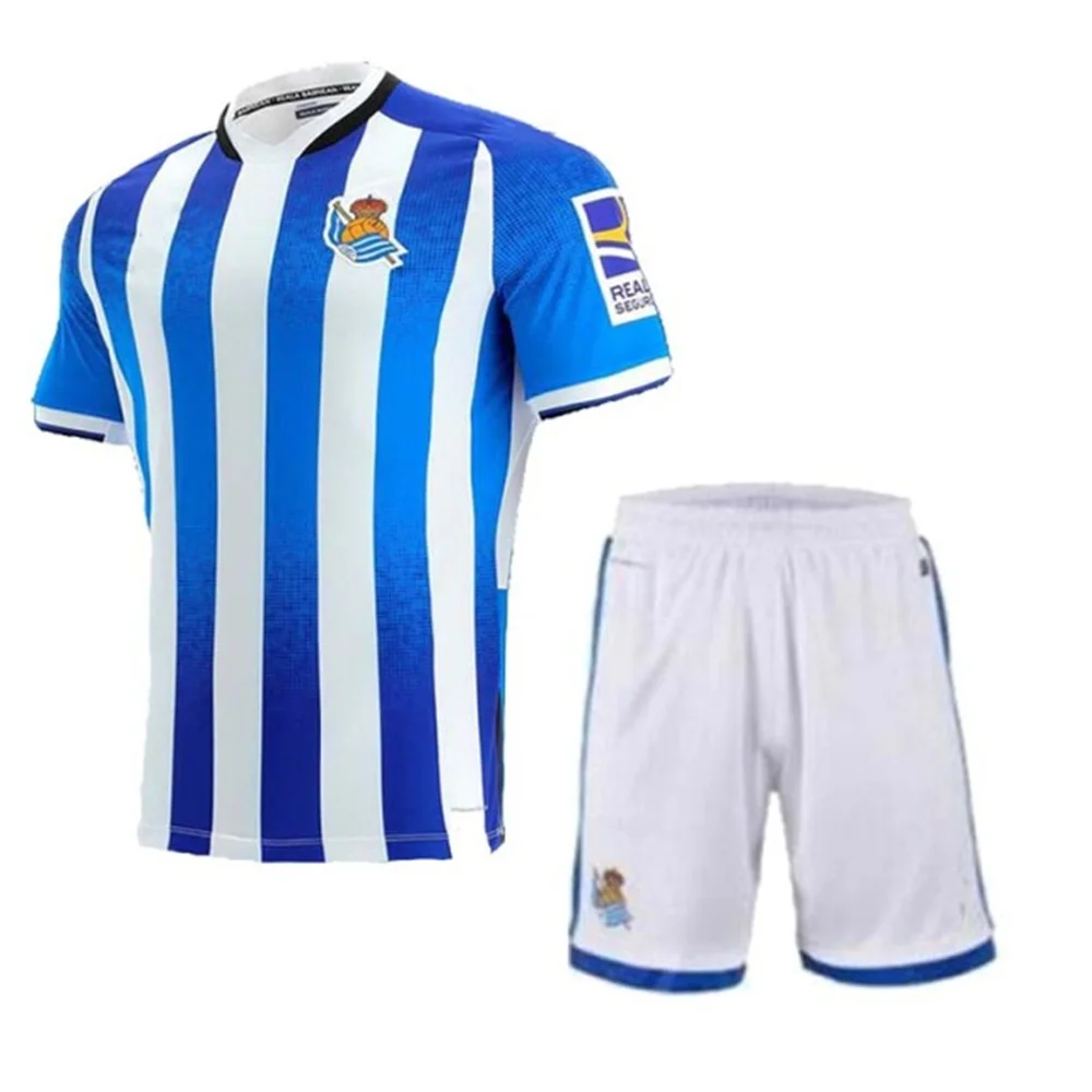 

Men + kids Kits 21 22 Real Sociedad Football jersey Men JUANMI OYARZABAL X. PRIETO 2021 2022 Royal Society Football Shirts