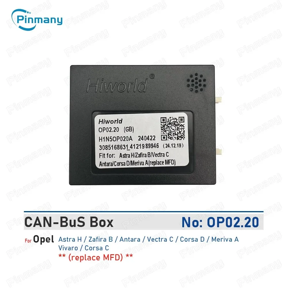 Фото Для Opel Astra H Zafira B Antara Vectra C Corsa D Meriva A Vivaro Corsa C Автомобильный стерео адаптер CAN Bus Hiworld OP02 CANBus декодер №3