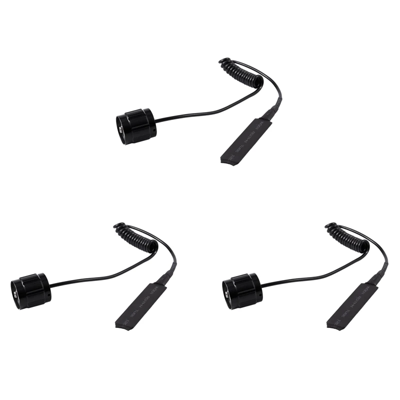 

3X Cable Switch Remote Switch Push Button For 501B LED Headlamp Flashlight Lamp