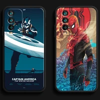 marvel spiderman phone cases for xiaomi redmi 7 7a 9 9a 9t 8a 8 2021 7 8 pro note 8 9 note 9t coque soft tpu