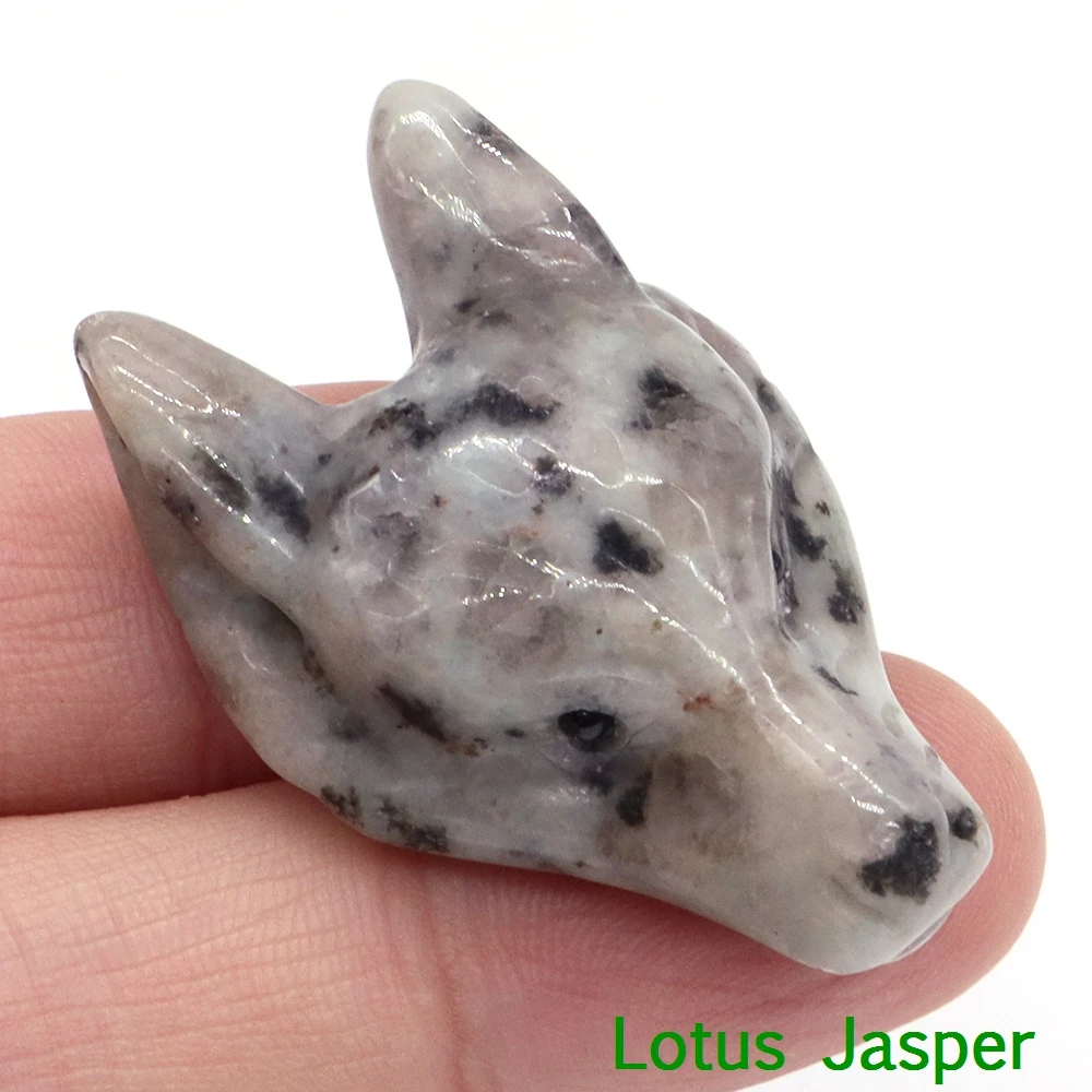 

Каменные подвески "Голова волка", набор из 1 штуки