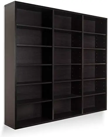 

Oskar 540 Wall Mounted Media Storage Espresso Cabinet, Large