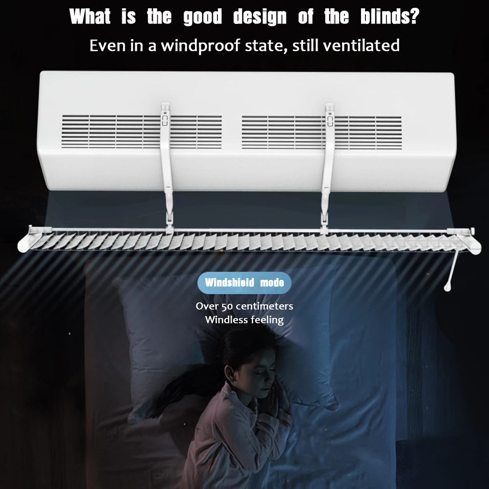 

Foldable Airs Conditioner Deflector Anti-Wind Airs Deflector Baffles For Bedroom