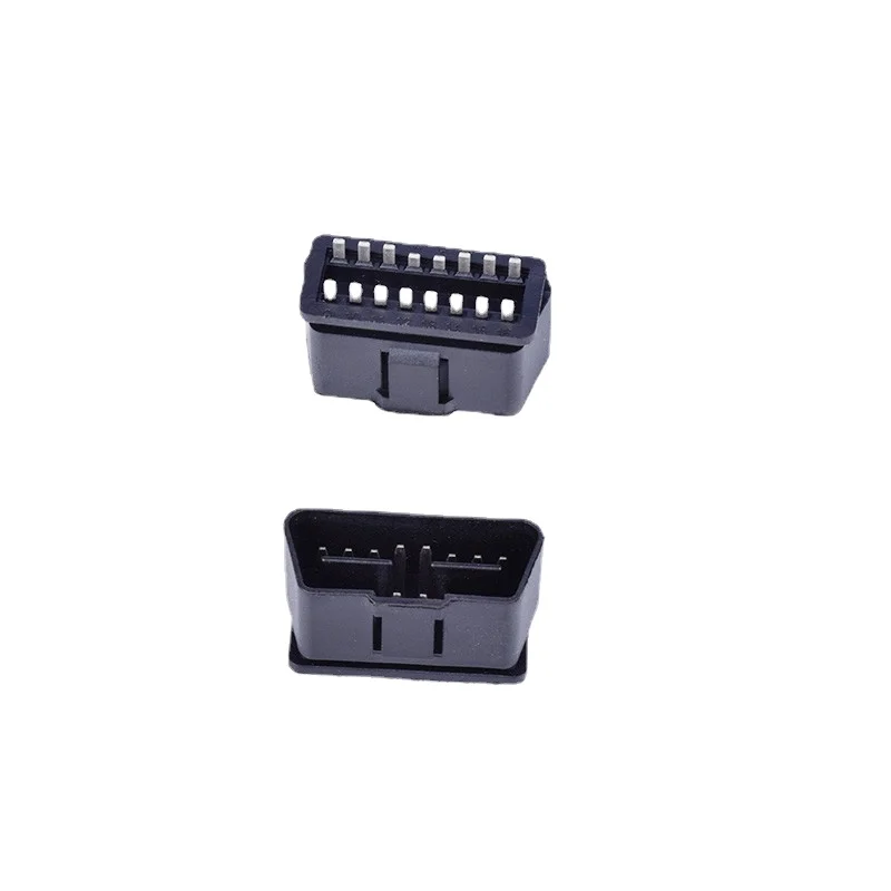 

AZGIANT 1 шт. OBD II OBD2 L-образный 16-контактный автомобильный разъем, Кабельный штекер, проводные розетки, разъем