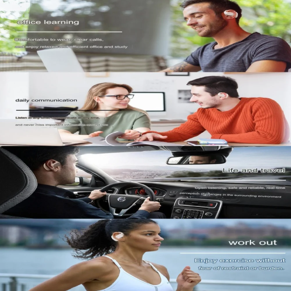 Беспроводные наушники JS272 подвесные наушники-вкладыши с зарядным устройством