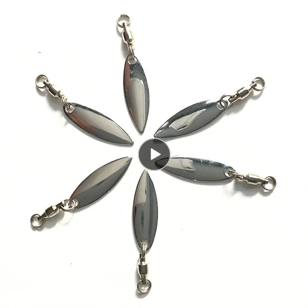 

Sequins Bearing Willow Rotating Sequins With Bearing Swivel Luya Noise Piece Rotating Ring Tail Piece Spinner Spoon Lures Willow