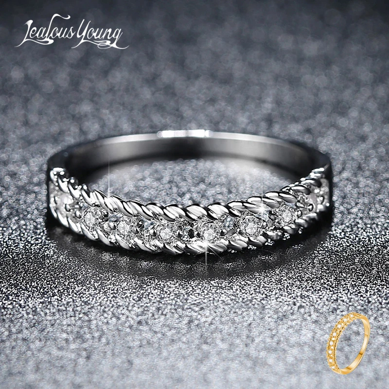 Женское геометрическое кольцо для девушек серебристое покрытое розовым золотом кольцо обещание обручальные кольца для женщин лучший подарок ювелирные изделия