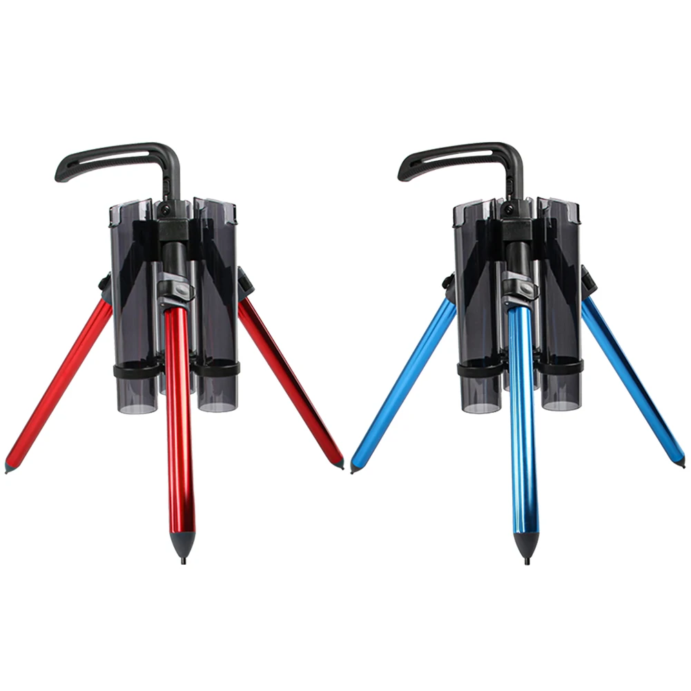 

Aluminum Alloy Fishing Ground Pole Holder Portable Foldable Fishing Rod Pole Holder Adjustable Pole Accessories Outdoor Tools