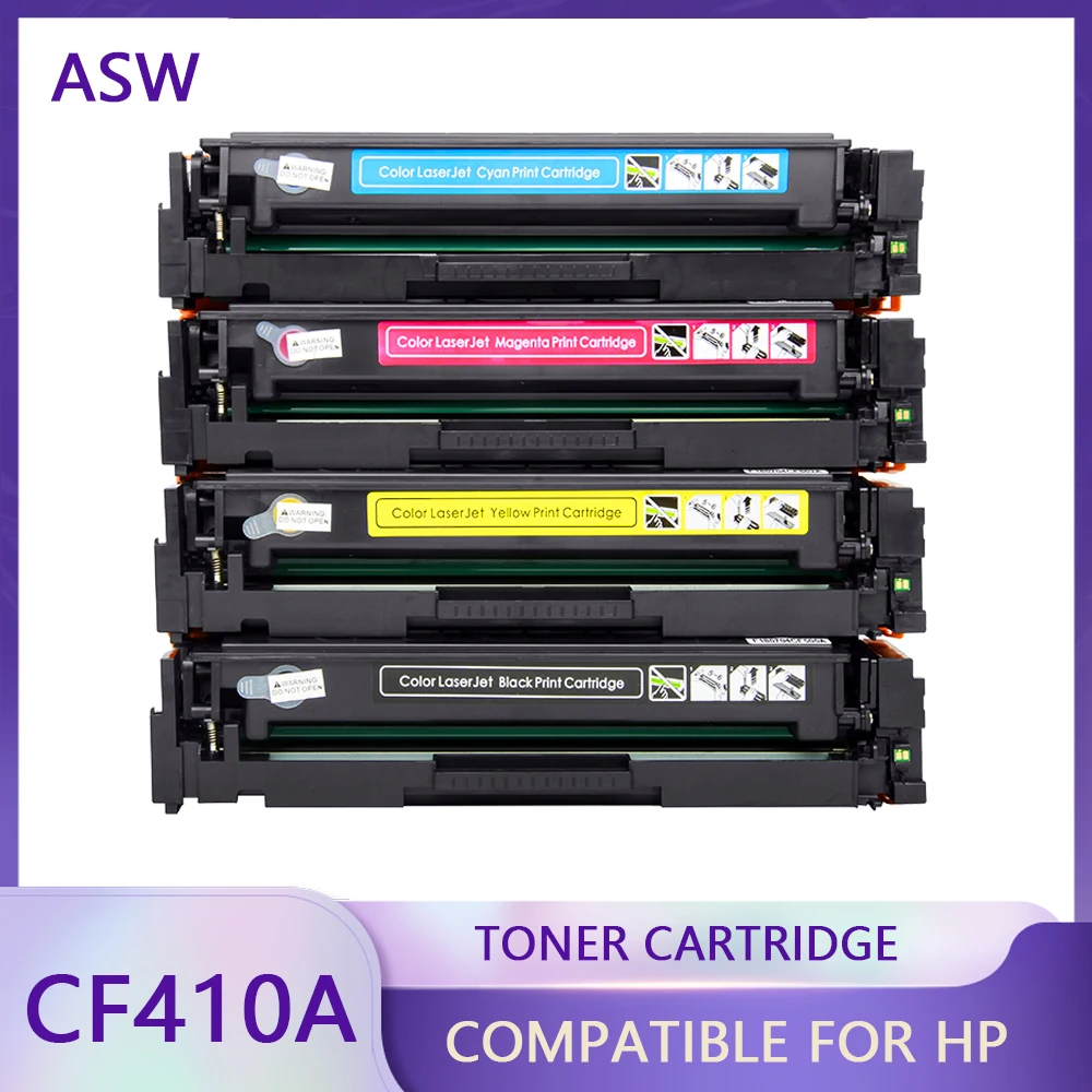

Color 410A Compatible Toner Replacement for HP 410A CF410A 410X CF410X Toner Cartridges for HP Color LaserJet Pro M477fdw