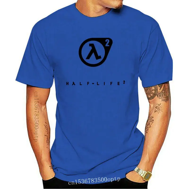 

Man Clothing New Casual Fashion Tee Shirt Homme Half Life Logo T Shirt Men Pre-Cotton Printed Apparel Half Life 2 T-Shirt Camis