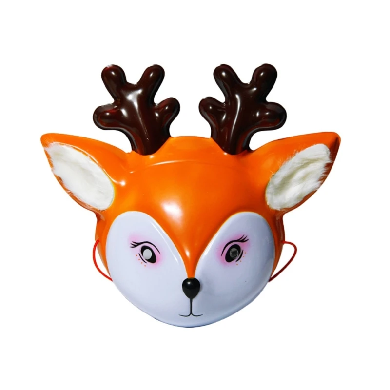 

Deer Mask,Animal Masquerade Mask Sika Deer Mask Spotted Deer Mask Adult Kids