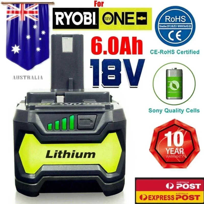 6 0 Ач для RYOBI P108 18 В One + Plus аккумулятор большой емкости литий-ионный DP
