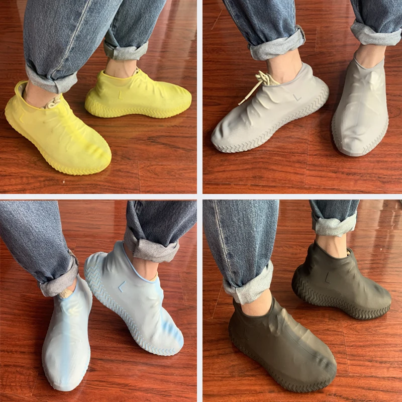 Водонепроницаемый силиконовый чехол для обуви материал ботинок унисекс
