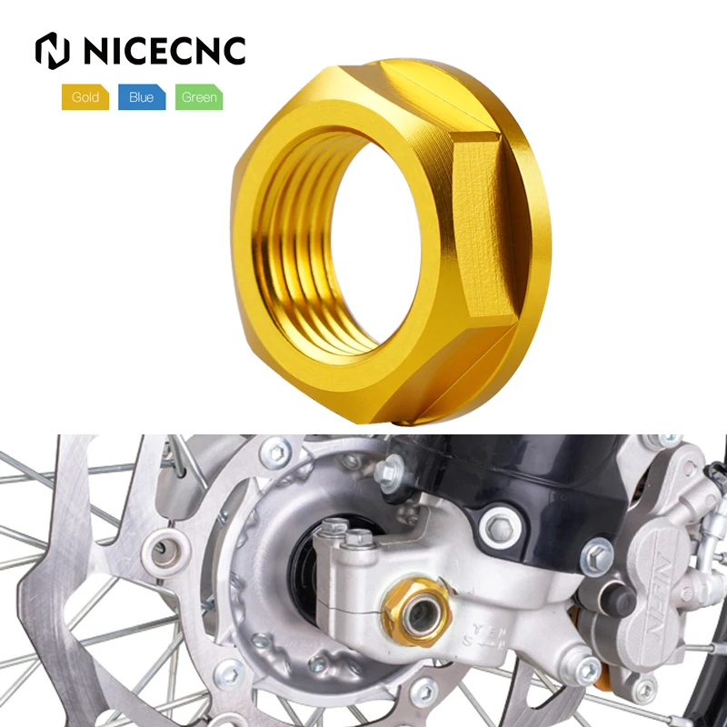 Гайка передней оси M18XP1.5 для Suzuki DR-Z400S 2000-2024 DR-Z400SM 2005-2024 DR-Z400E RMX450Z RM-Z450 RM-Z250 Yamaha Kawasaki
