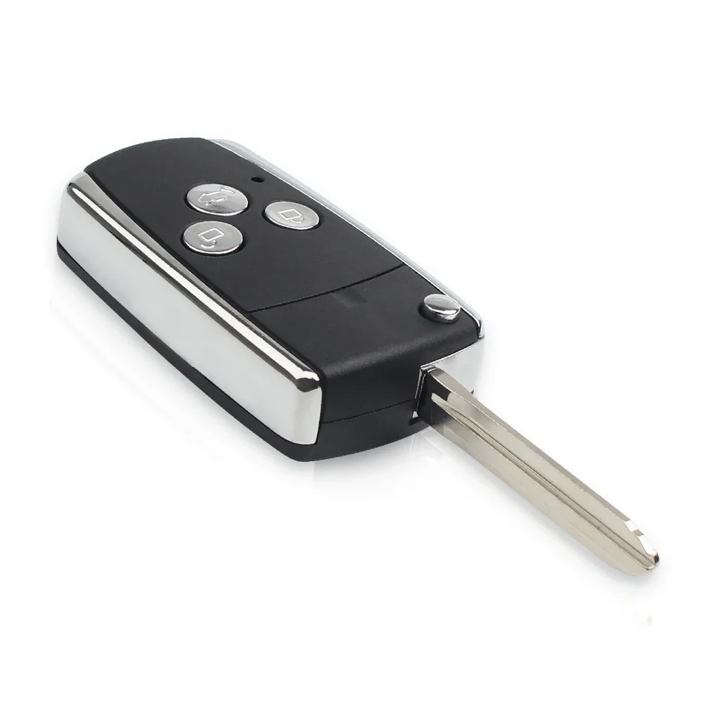 Складной дистанционный ключ KEYYOU брелок для замены двух кнопок Toyota Camry чехол Matrix