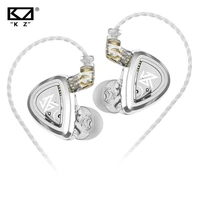 kz eda balanced wired earphones in ear monitor hifi headphone sport noise cancelling headset with microphone auriculares