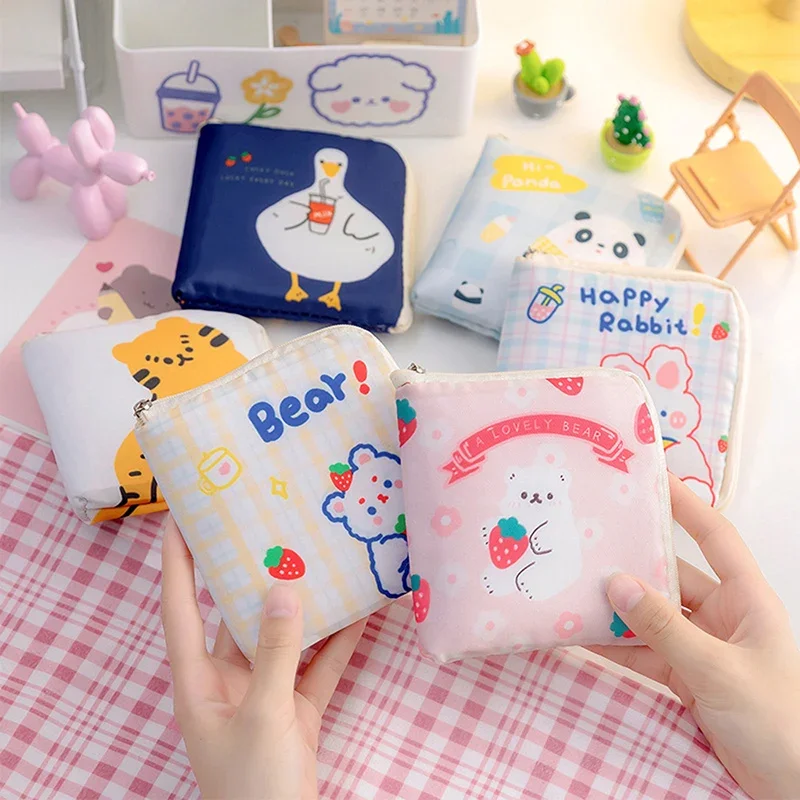 

Women Tampon Storage Bag Sanitary Pad Pouch Napkin Cosmetic Bags Organizer Girls Tampon Holder Organizer Ladies Makeup Bag