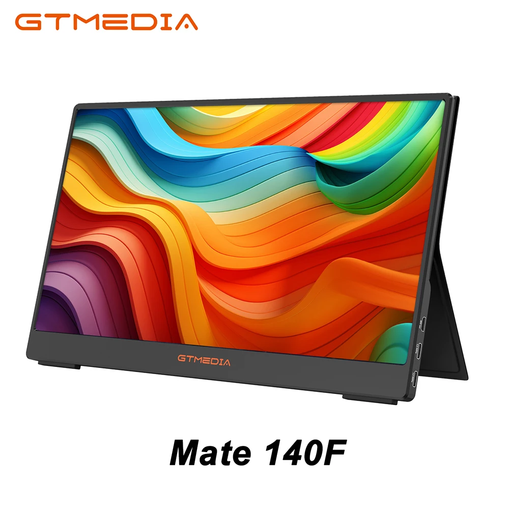 

GTMEDIA MATE 140F Portable Monitor 14.0 Inch,250cd/㎡,72% sRGB Display IPS FHD Screen Type-C HD USB Screen For Laptop/Macbook