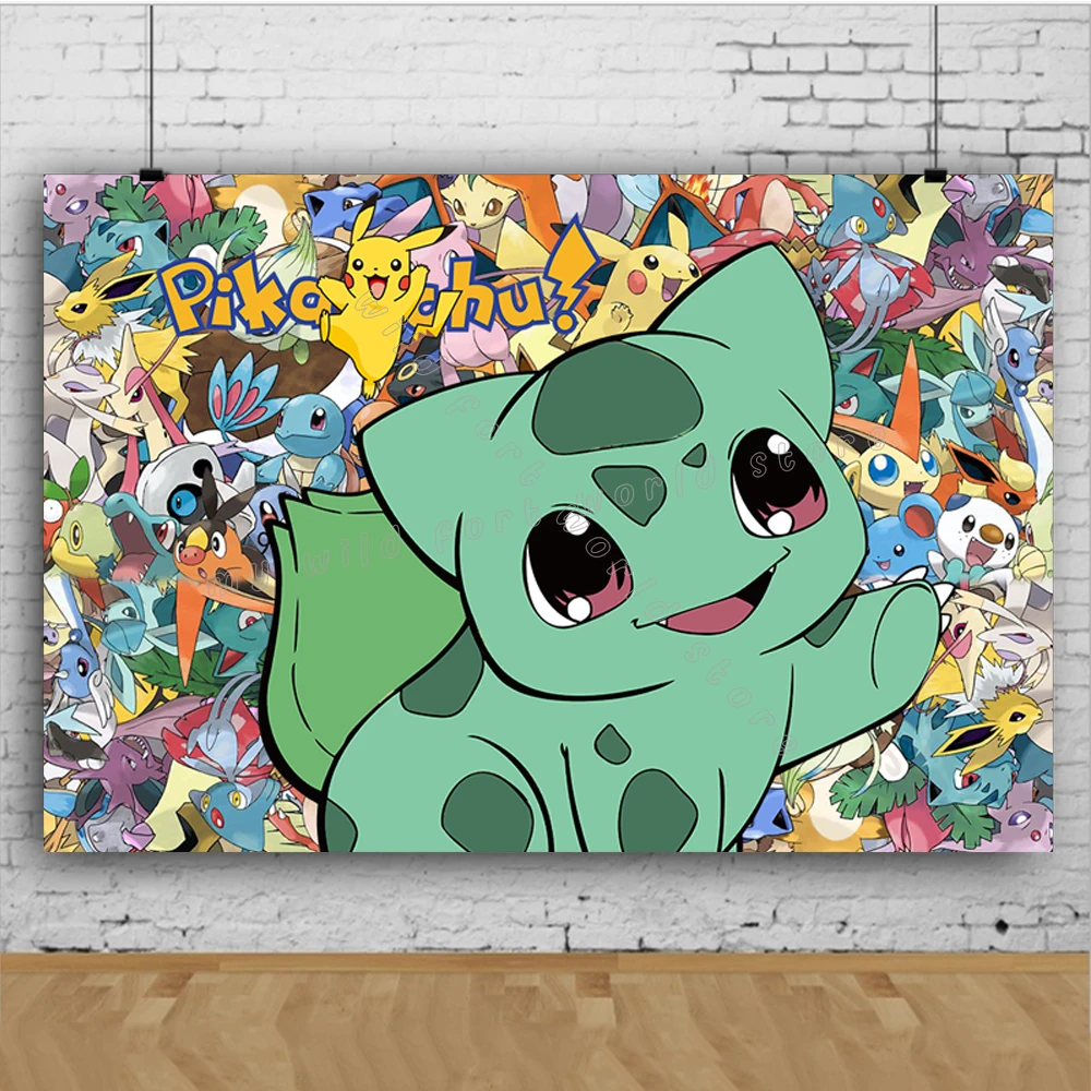 Фон для фотовечерние Покемон Пикачу | Дом и сад