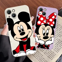 mickey mouse anime case for apple iphone 13 12 mini 11 pro xs max xr x 8 7 6s se plus liquid rope phone capa cover coque core