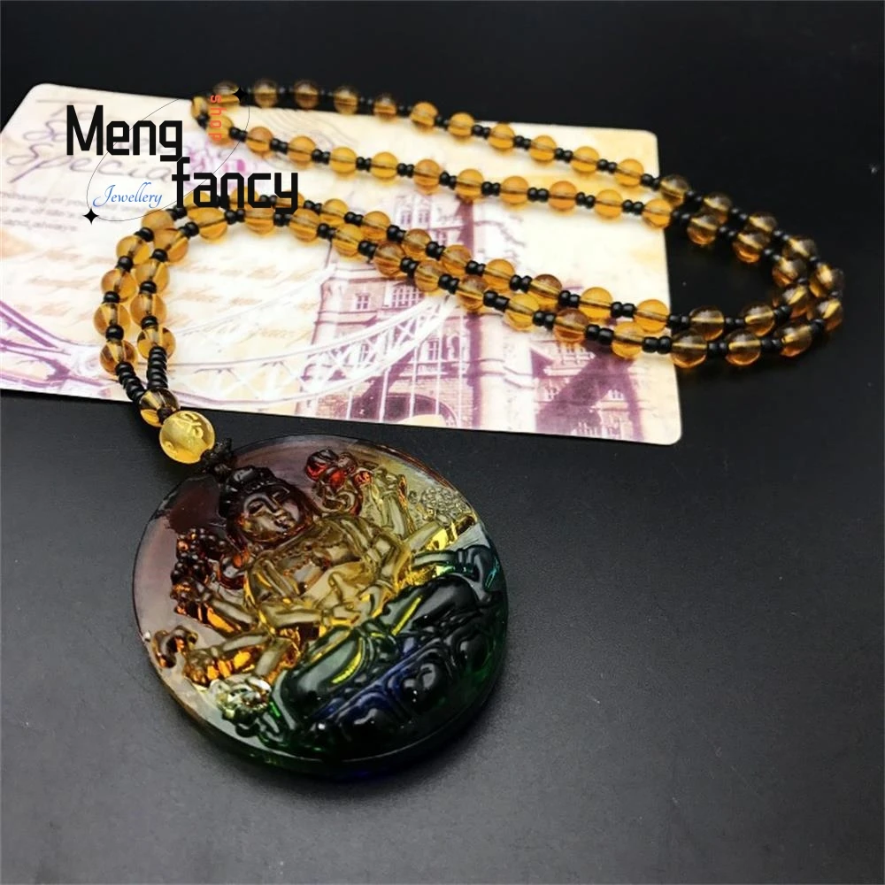 Подвеска Будда Гуаньинь из трех цветов