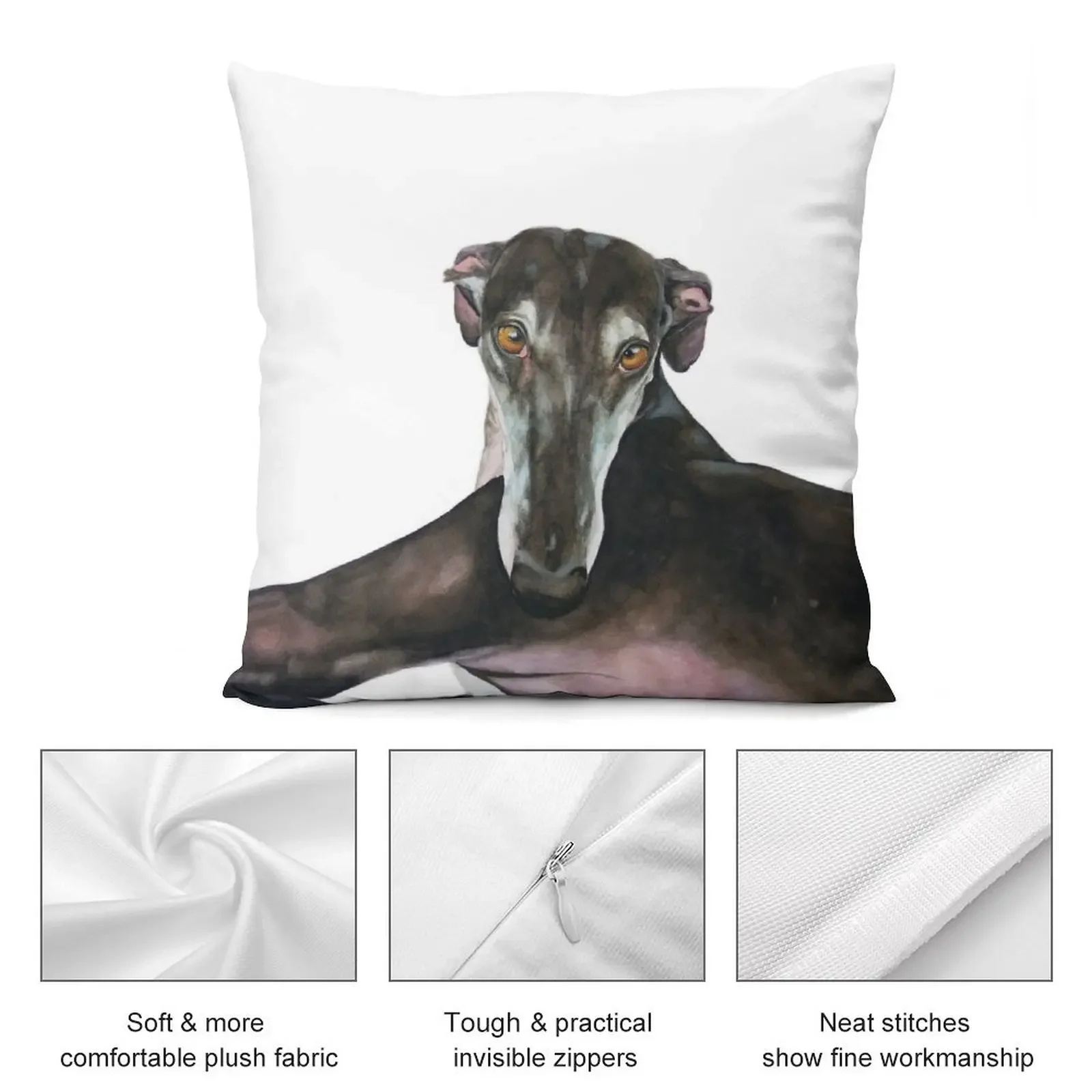 Greyhound - Galgo Espa?ol Ana Декоративная подушка Роскошная наволочка для кровати