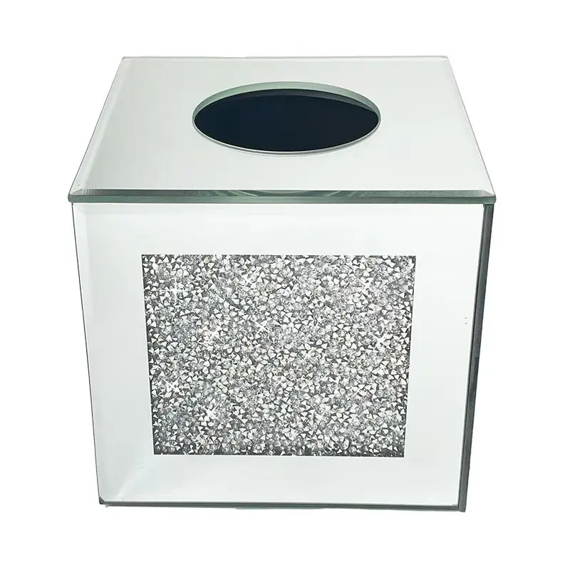 Зеркальная квадратная коробка для салфеток