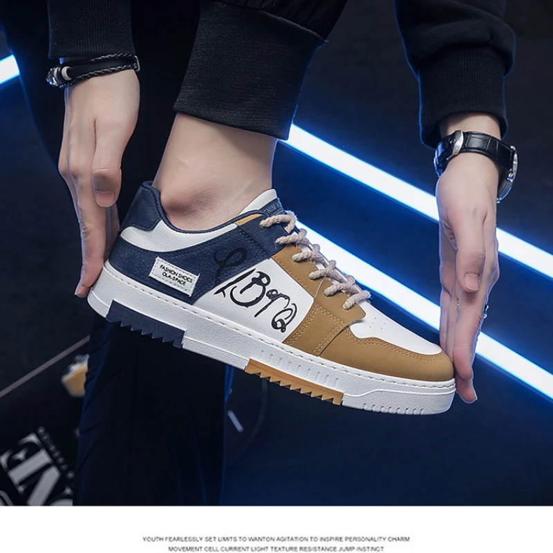 Мужские повседневные кроссовки на платформе черные студенческие со шнуровкой