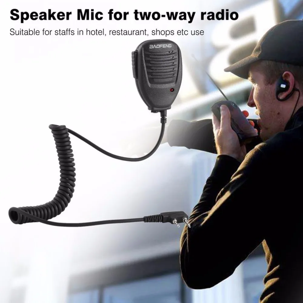 

Original Speaker Microphone For Baofeng 888S 5R UV82 8D 5RE 5RA Speaker Mic Headset Two Way Radio Walkie Talkie BF-UV82