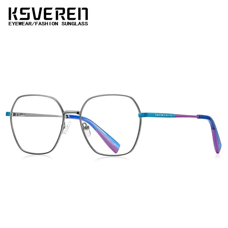 Модные фотохромные очки для близорукости в металлической оправе мужчин и женщин