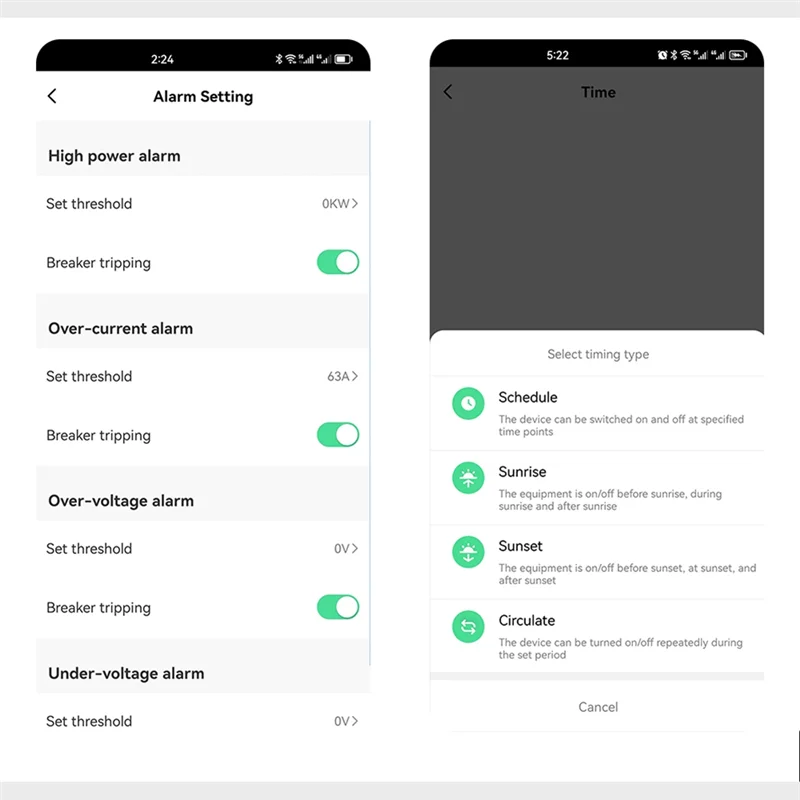 TOMZN 63A Tuya WiFi MCB автоматический выключатель защита от перегрузки по току и