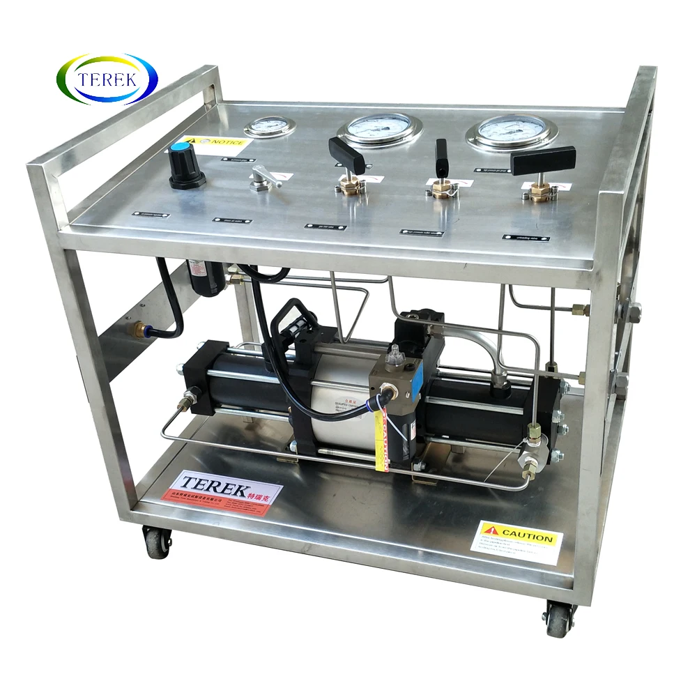 

TEREK Single Action Air Driven Gas Booster System with Valves, Gauges and Pressure Regulators