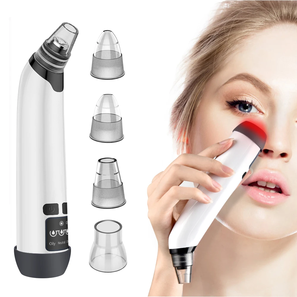 

Electric Blackhead Remover Black Point Acne Vacuum Cleaner Set USB Pore Cleaner Machine Acne Pimple Extractor Tool