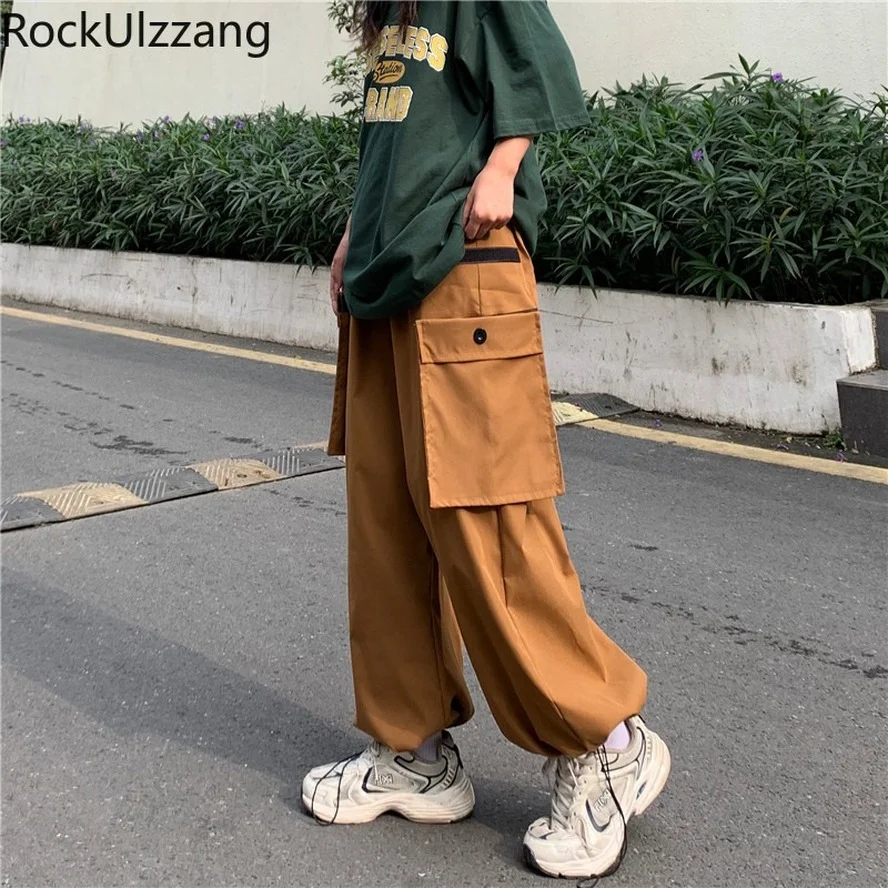 

Side Big Pocket Loose Harem Jogger Pant Solid Drawstring Sweatpant Summer Trouser Women Man Hiphop Cargo y2k Streetwear Harajuku