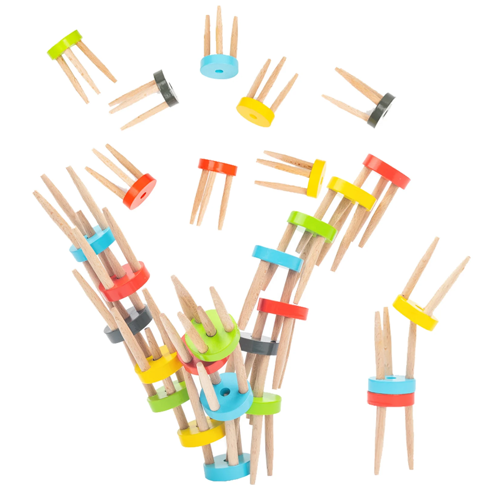 

Wood Stacking And Balancing Toy 28 Pcs Wood Chairs Stacking Balancing Block Toy Educational Preschool Learning Montessori Toys