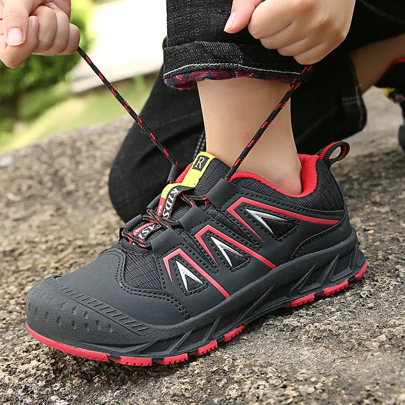 

2023 Kids Sneakers Shoes for Boys Casual Shoes for Boys Breathable Non-Slip Running Sports Outdoor Shoes for Children 13-16 Y