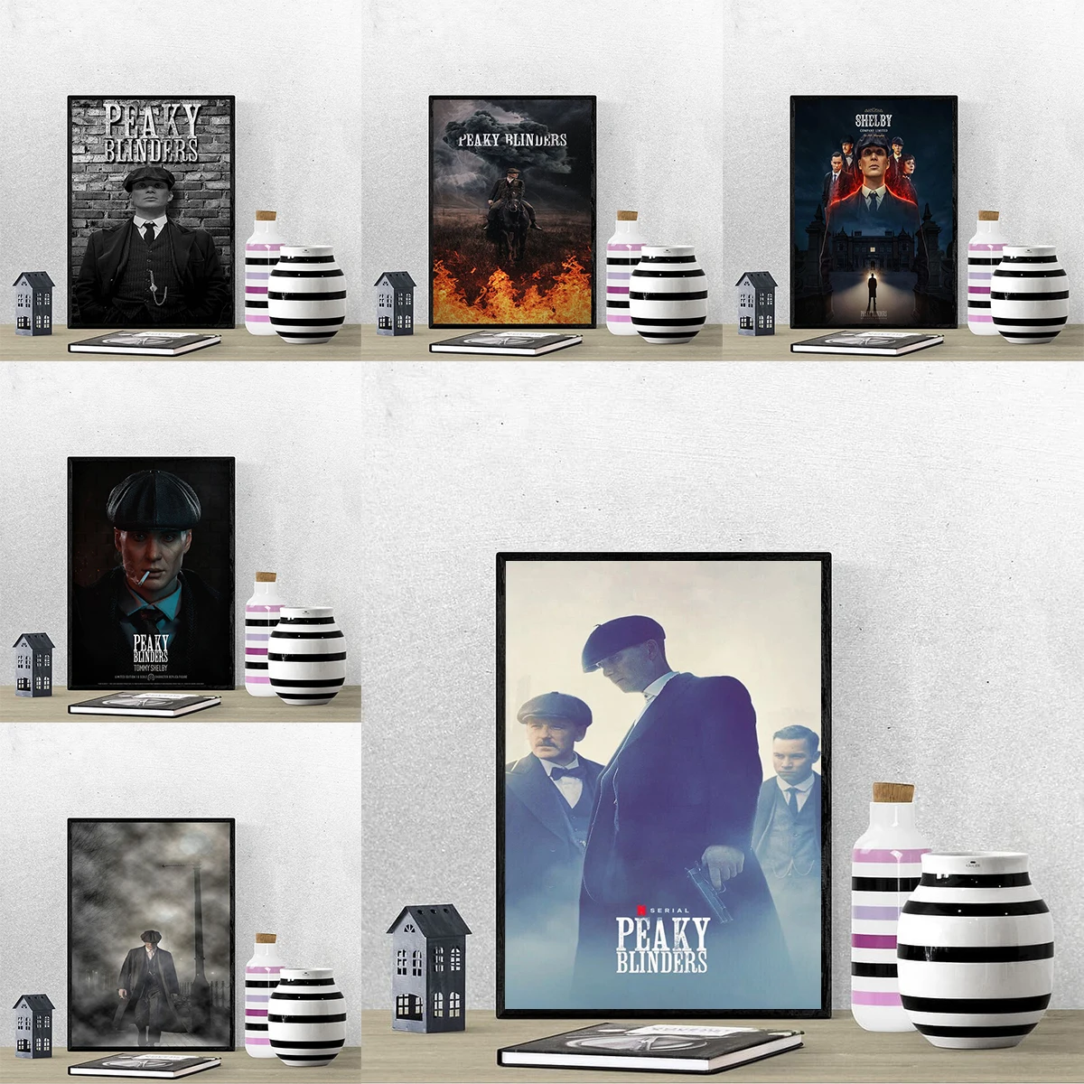 P-Peaky B-Blinders TV Play постер Tableau украшение настенная роспись декоративные настенные