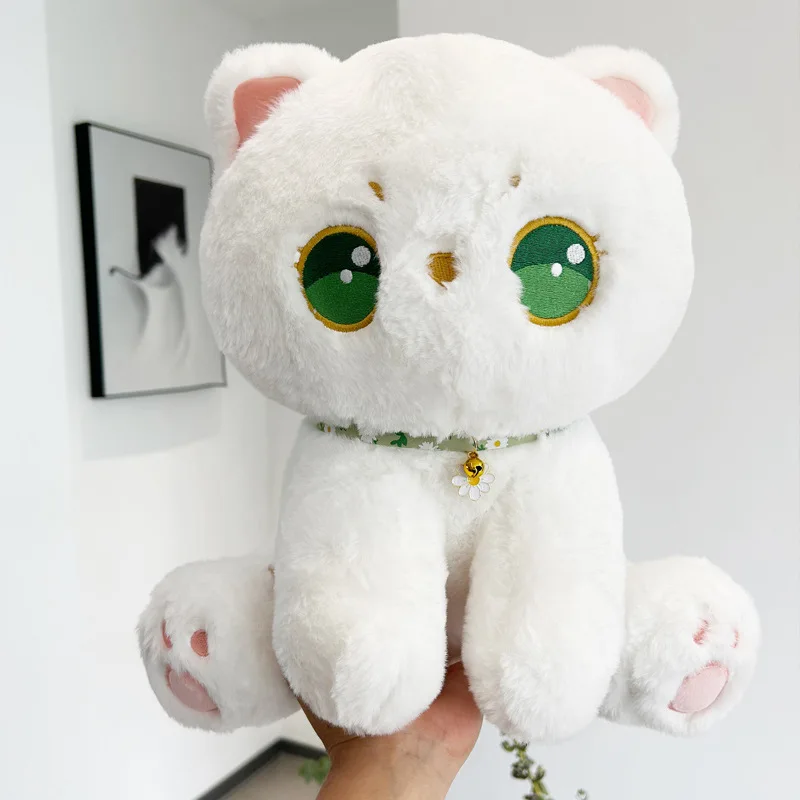 

Мягкая Белая кошка, плюшевые игрушки, милый мягкий гетеропил, длинный плюшевый котенок, животные, плюшевая обнимающая Подушка, подарок для детей на Рождество