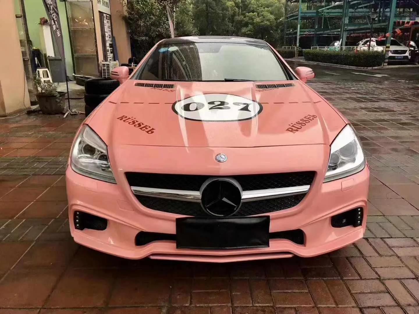 Высококачественные обвесы для Mercedes Benz SLK200 R172 обновленный комплект WALD передний