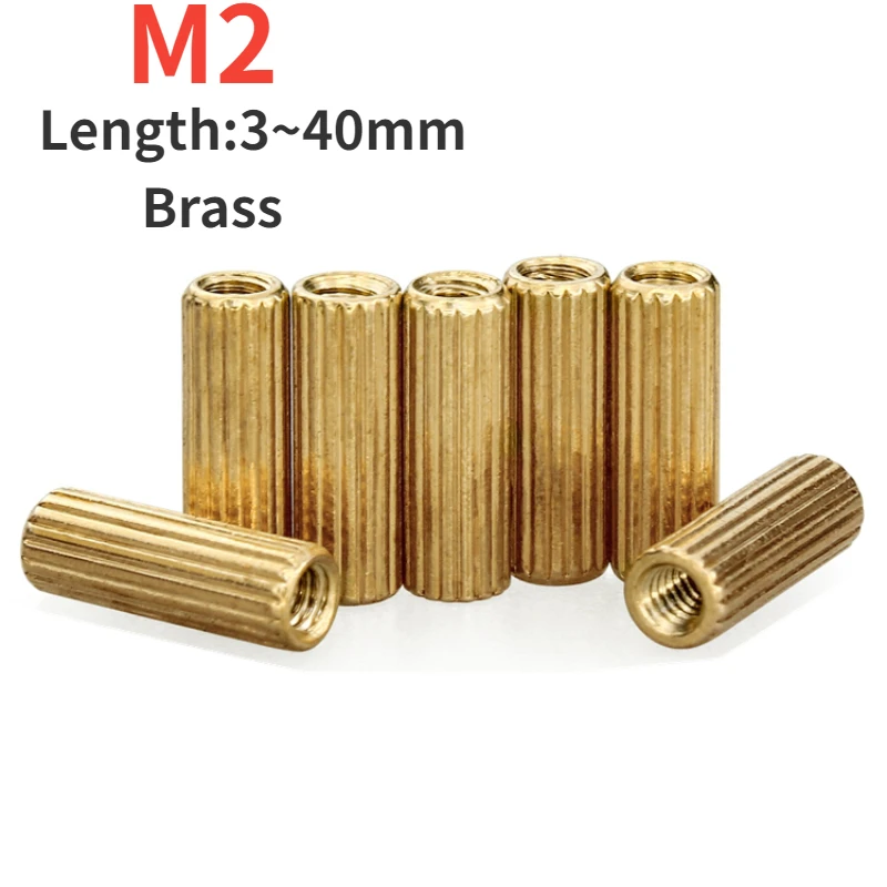 

M2 Copper Column Round Monitoring Copper Column Security Copper Length 3~40mm Column Camera StudDouble Pass 10/20/30/50Pcs