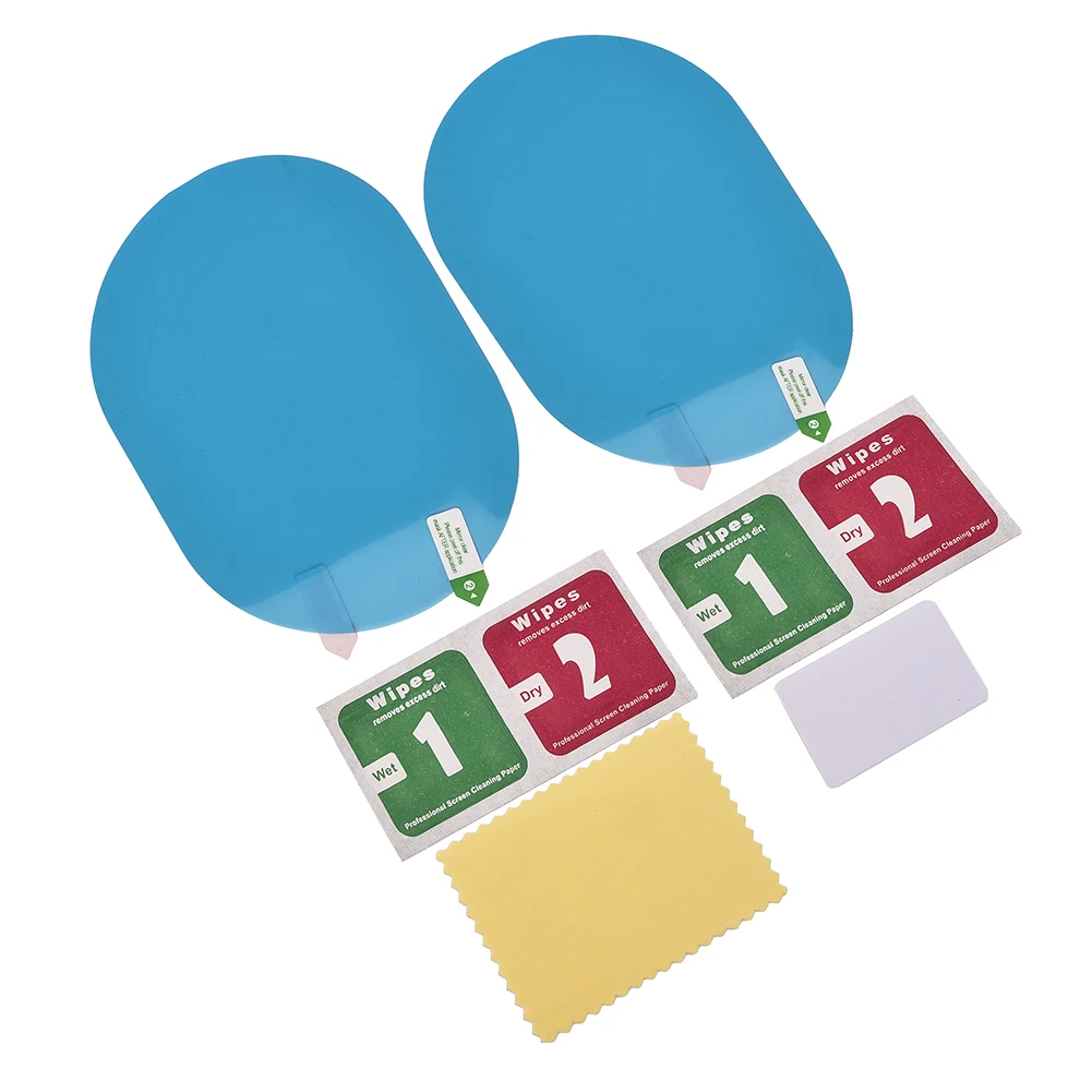 

Прямая продажа с фабрики, горячая Распродажа, 2 шт., наклейка на зеркало заднего вида, противотуманная защитная пленка, дождевик