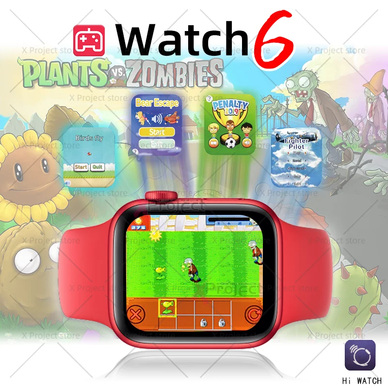 Watch 6 SmartWatch 2022 Games Dial Call Heart Rate Smart Мужчины Женщины часы pk iwo 13 14 HW12 W66 DT100 HW22 T500 pro max |