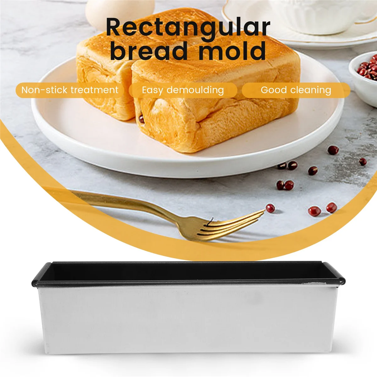 Антипригарная Прямоугольная форма для хлеба маленькая коробка тостов выпечки