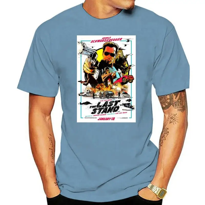 

Последний стенд фильма постер ver. 1 футболка Арнольда Шварценеггера (белая) S-5XL