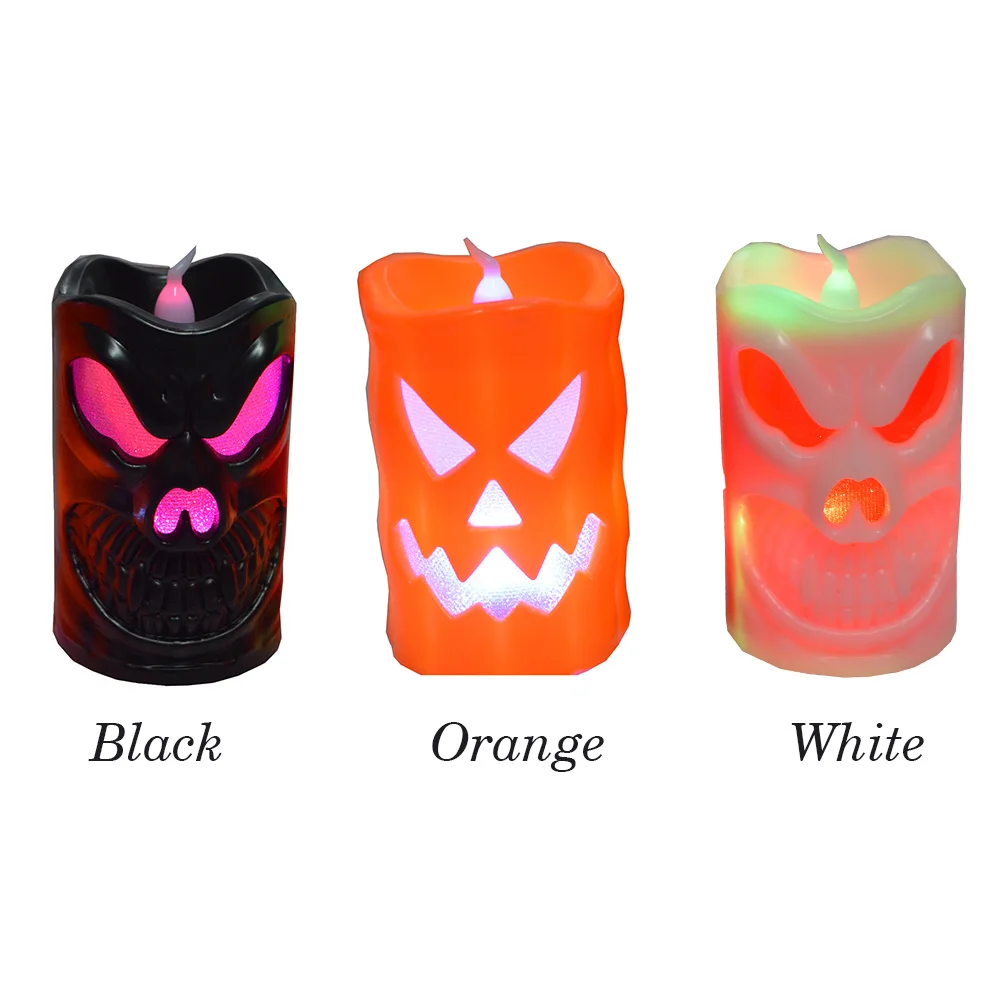 

Holiday Lighting Portable Home Multifunctional Smokeless Club Halloween Pumpkin Festival Decoration LED Candle Light Bar Party