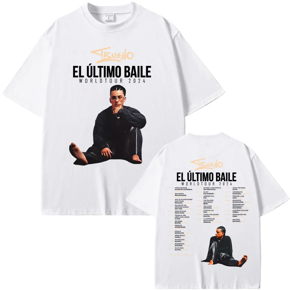 Limited Rapper Trueno El Ultimo Balie World Tour 2024 T-shirt Men Women Hip Hop Fashion Oversized T-shirts Men's Casual T Shirts