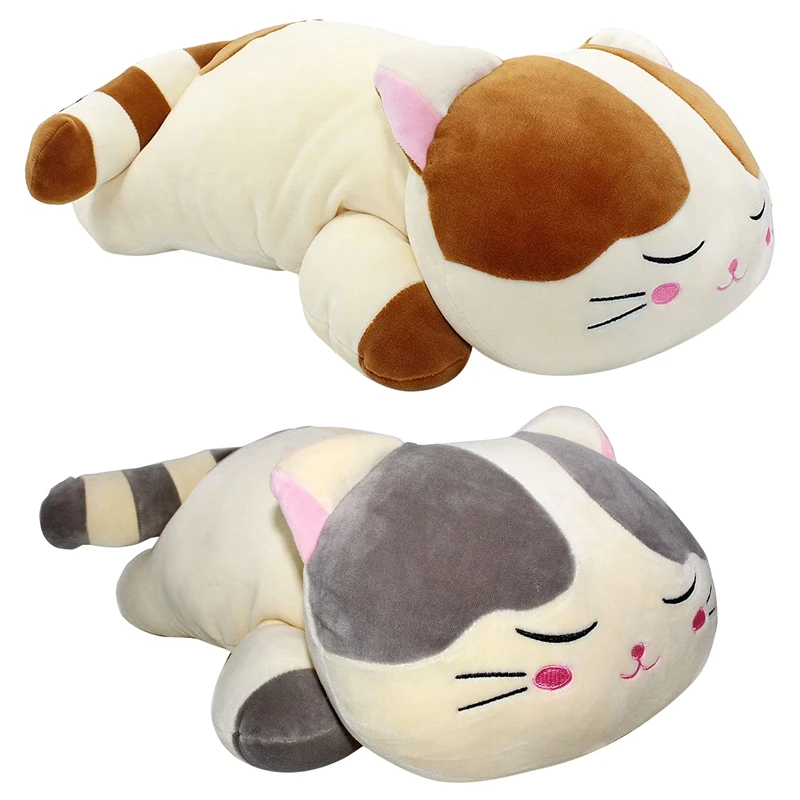 

Sleeping Cat Hugging Pillow Stuffed Animals Cat Soft Pillow Fun Plush Toys Stuffed Cotton Cute Plush Doll Toy Gift